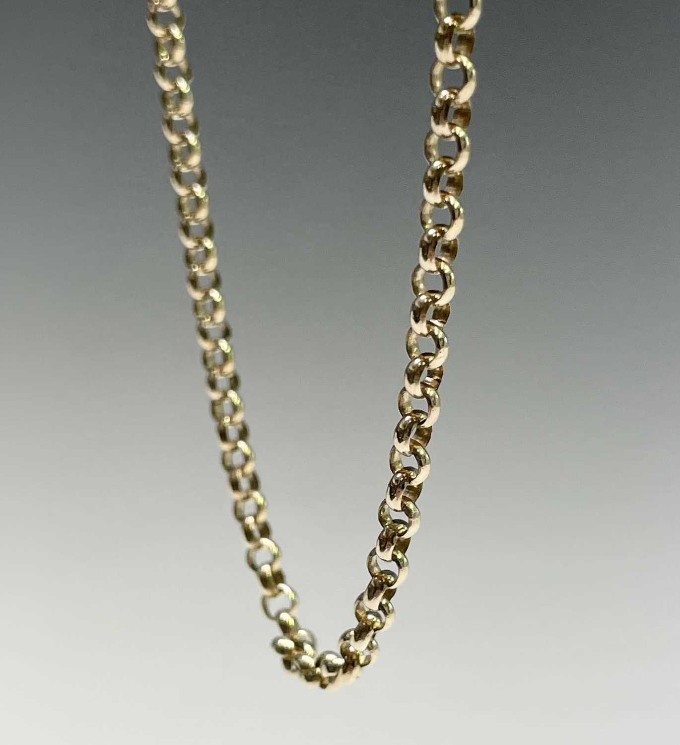 A 9ct belcher link gold necklace 13.3gm 62cmCondition report: Good condition - Image 5 of 6