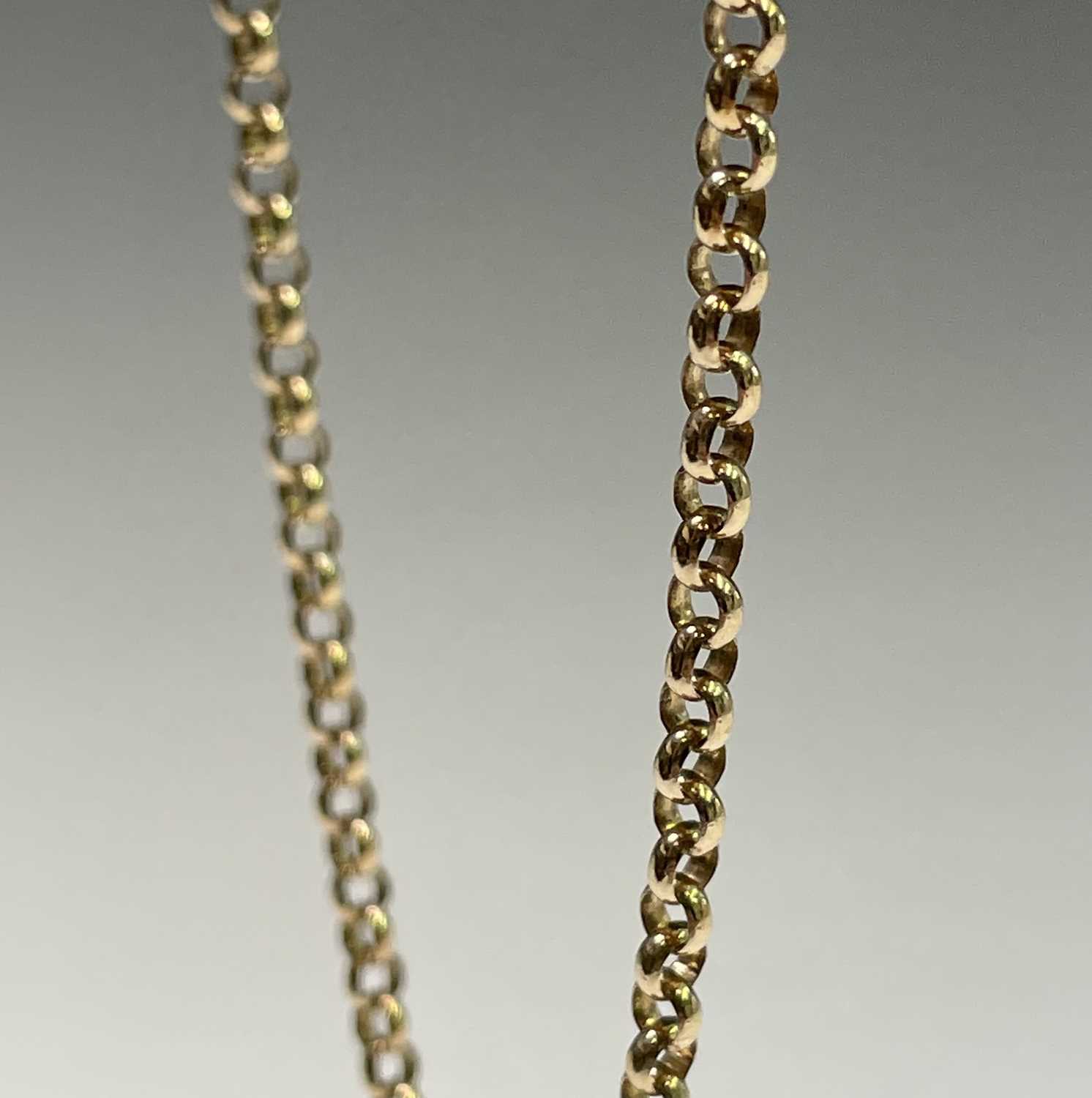 A 9ct belcher link gold necklace 13.3gm 62cmCondition report: Good condition - Image 2 of 6