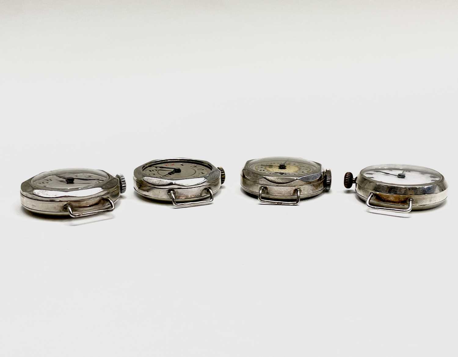 Four ladies silver cased trench style watches.Condition report: All working, used condition - Image 3 of 5