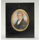 Henry Jacob BURCH (1763-c.1834) Portrait miniatureGentleman, wearing a black coat and white cravat.