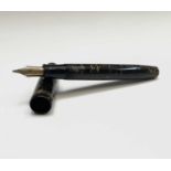 A Parker Vacumatic Golden Pearl fountain pen, 13cm capped.Condition report: Good used condition
