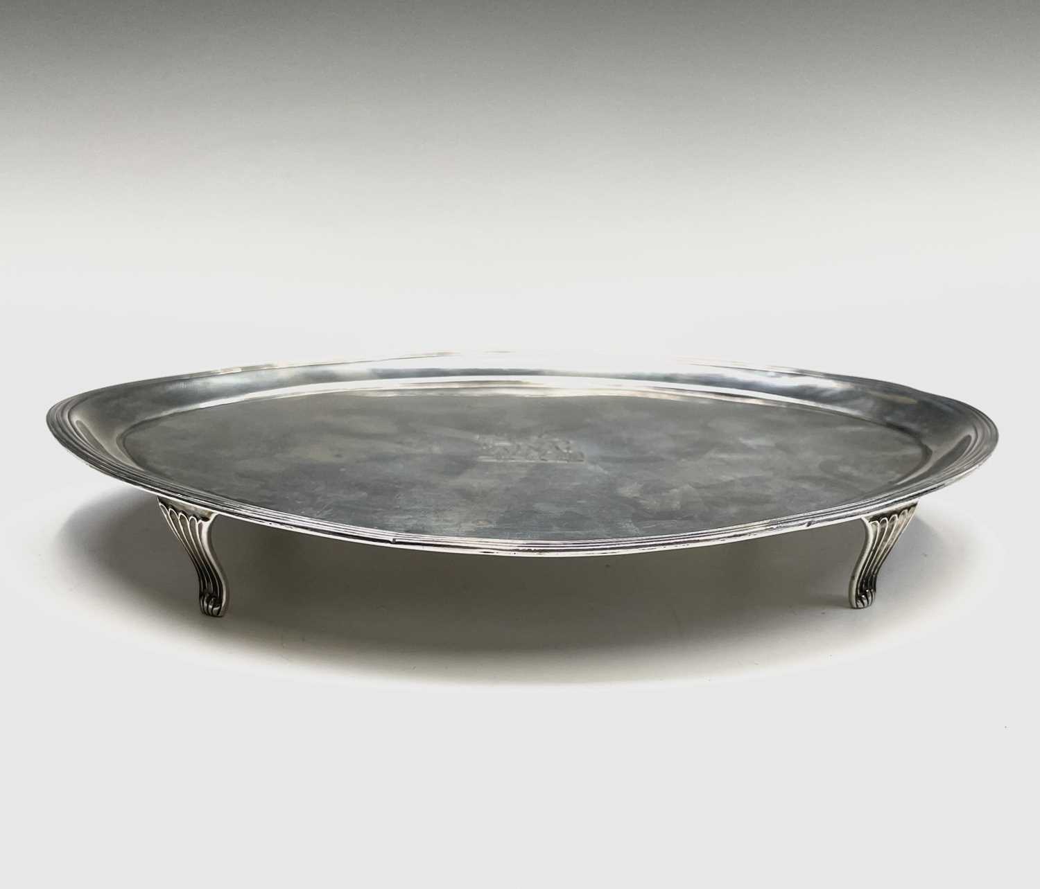 A George III silver elliptical teapot stand by Peter & Ann Bateman London 1795 182mm 4.67oz