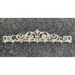 A Victorian ornamental cast iron cresting.Condition report: The length is 54cm. There is no