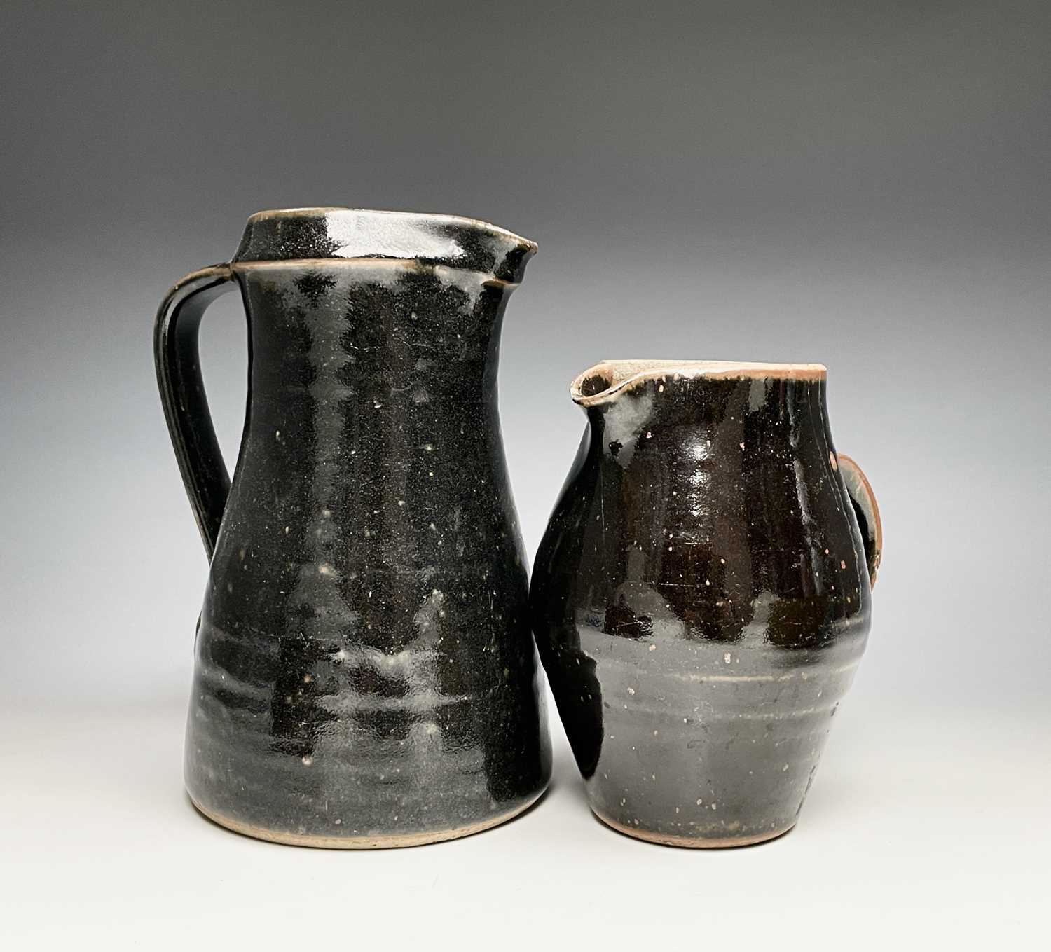 Five Leach St Ives studio pottery standard wares. - Image 5 of 7
