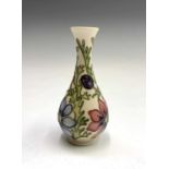 A Moorcroft 'Adonis' pattern vase (1994 Moorcroft Collectors Club piece), painted and impressed