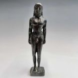 A Grand Tour bronze figure of a male nude. Height 23.5cm.