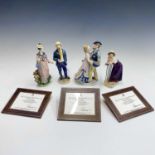 Four Royal Worcester limited edition figures from the “The World of the Impressionists” series