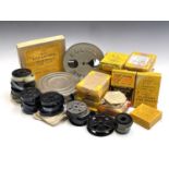 A quantity of 16mm Kodak and other cine reels, the 1930s onwards, some boxes annotated, largely