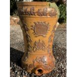 A Lipscombe & Co stoneware water filter. Height 41cm.