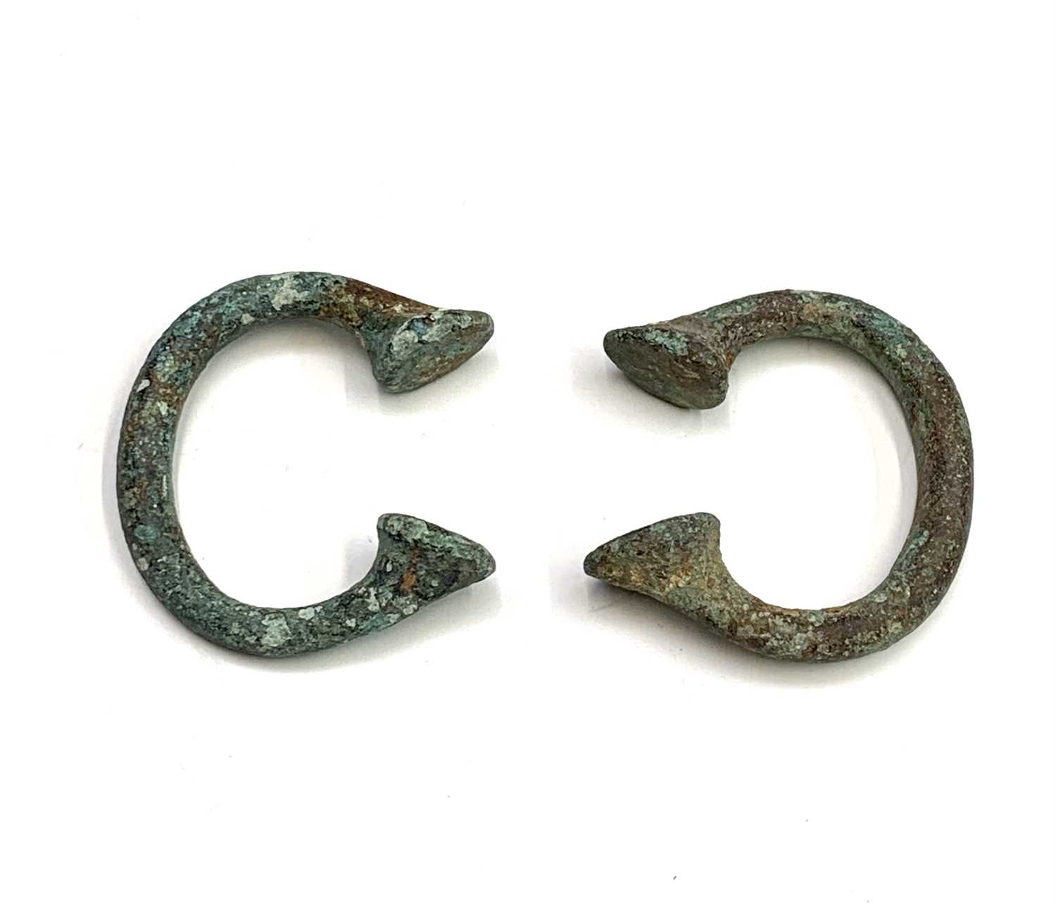 Cornish shipwreck interest, Two bronze manillas, salvaged from the wreck of the Douro off the - Image 2 of 2