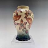 A Moorcroft 'Serviceberry' pattern vase, designed by Nicola Slaney, painted and impressed marks to
