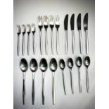 Scandanavian design - a canteen of Dansk Designs Denmark cutlery - four place settings -