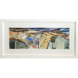 Amanda BEERolling Fields, WiltshireMixed mediaSigned Inscribed to verso 28 x 54cm, including frame