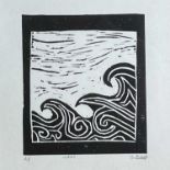 Georgia MURPHYWaves Linocut, APSigned and inscribed24 x 24cm