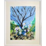 Sid WILGROVE‘Spring Hedgrow’ Mixed media Signed and dated 202143 x 53cm, including frame