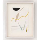 Kitty HILLIER ‘Silent, gliding, silhouette’. Acrylic, paper and glue - framedSigned and inscribed to