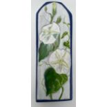 Alice ELLIS-BRAY “Moonflowers”Oil on wood Signed26 x 9cm