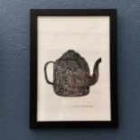 Sophie HARDING ‘Teapot no.3’Monotype on shoji paperSignedFurther signed, inscribed and dated 2020 to