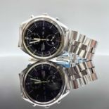 A Seiko Chronograph Automatic Jumbo wristwatch boxed with guarantee book.Condition report: Crystal