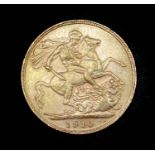Great Britain Gold Sovereign 1910 slight EK Edward VII
