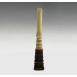 A rare 18th-century bone and wood apple corer 13.5cm