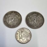 Cyprus silver 18 piastres 1901 x2 and a high grade 9 piastres 1940