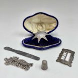 A silver Masonic star by TH London 1814 16.2gm Box of C. Williams 223 Oxford St together with a