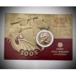 Great Britain Half Sovereign 2005 unc Elizabeth II featuring new portrayal of George & Dragon by