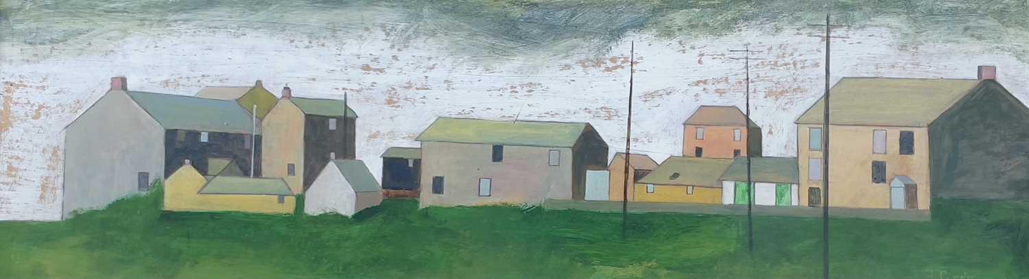 Jack PENDER (1918-1998) Trevithal, 57 Acrylic and pencil on board Signed Further signed, inscribed