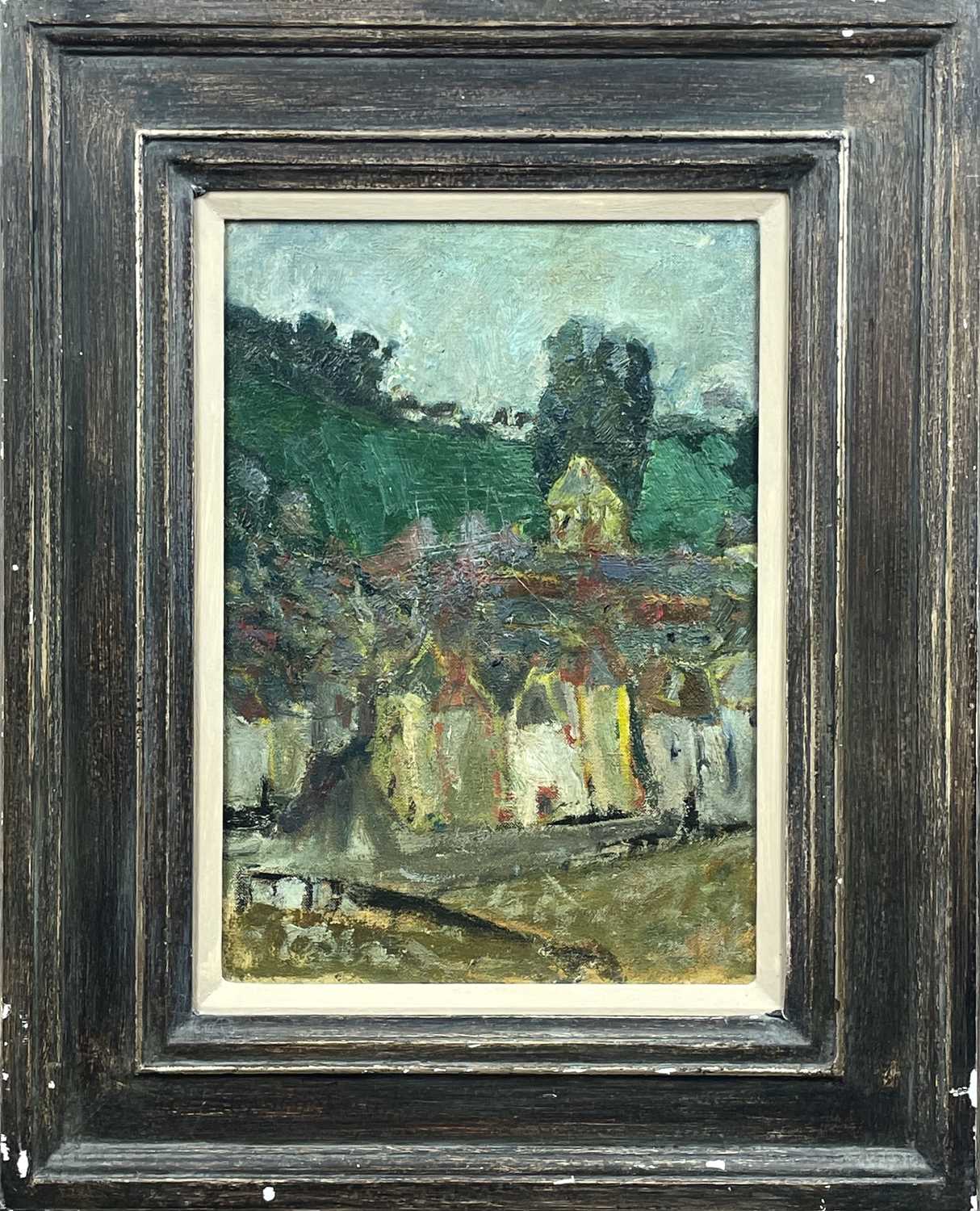 Adrian RYAN (1920-1998) Mousehole Oil on canvas Signed and dated '61 to verso 35 x 25cm - Image 3 of 4