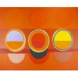 Sir Terry FROST (1915-2003) 3 Suns Acrylic and collage on canvas Signed and inscribed and dated