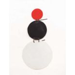 Sir Terry FROST (1915-2003) Laced Black Red and White, 1977 Mixed media collage Signed and dated (
