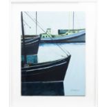 Jack PENDER (1918-1998) Boats at Harbour Oil on board Signed and dated '79 40 x 31cmCondition