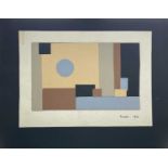 Edward H. ROGERS (1911-1994) Abstract Design No. 5 Collage Signed and dated 1961 Inscribed to