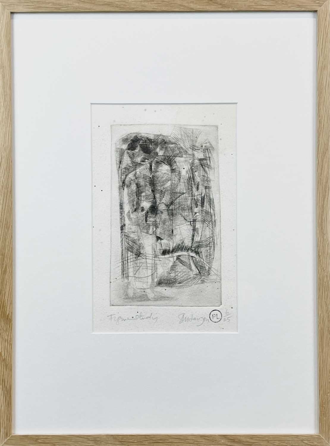 Peter LANYON (1918-1964) Figure Study Etching Signed and inscribed and numbered 6/25 by Sheila - Image 2 of 4