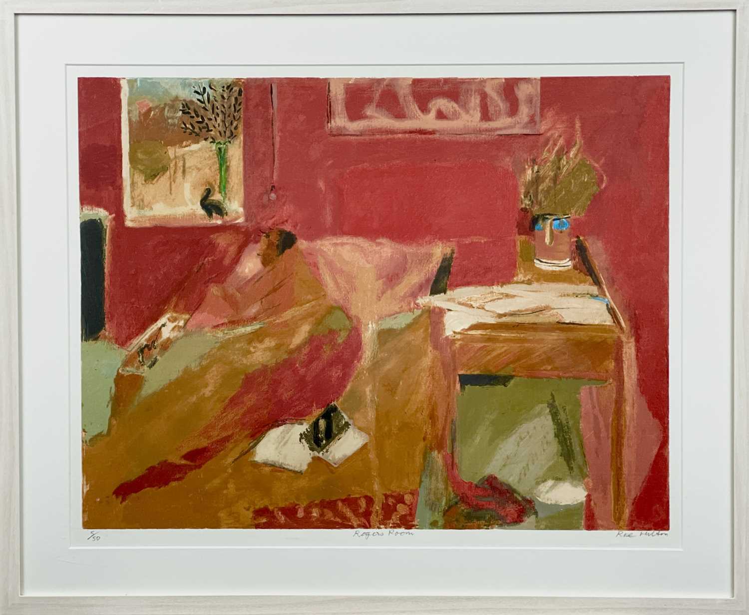 Rose HILTON (1931-2019) Rogers Room Screenprint Signed, inscribed and numbered 5/50 41 x 54cm - Image 3 of 3