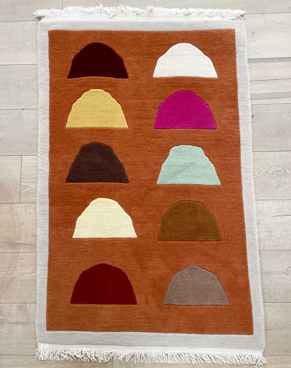 Breon O'CASEY (1928-2011) Far Hills A Juliet Gooden ORIGINAL wool rug Edition 1/10 Signed by the