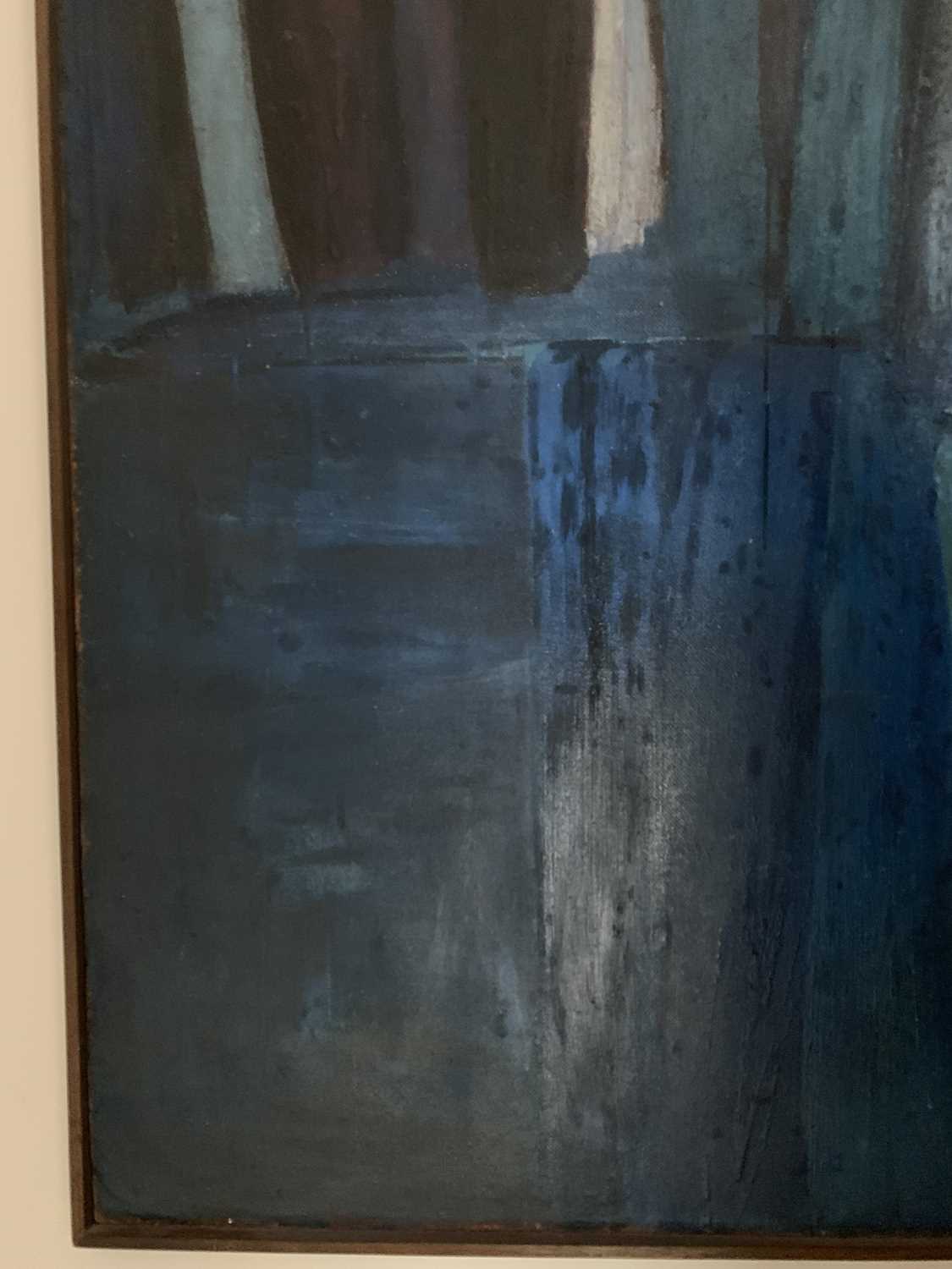 Sir Terry FROST (1915-2003) Blue and Black Verticals Oil on board Signed, dated and inscribed - Image 13 of 14