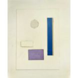 Edward H. ROGERS (1911-1994) Abstract Relief - Tapes - No. 35 Oil and collage relief Inscribed and