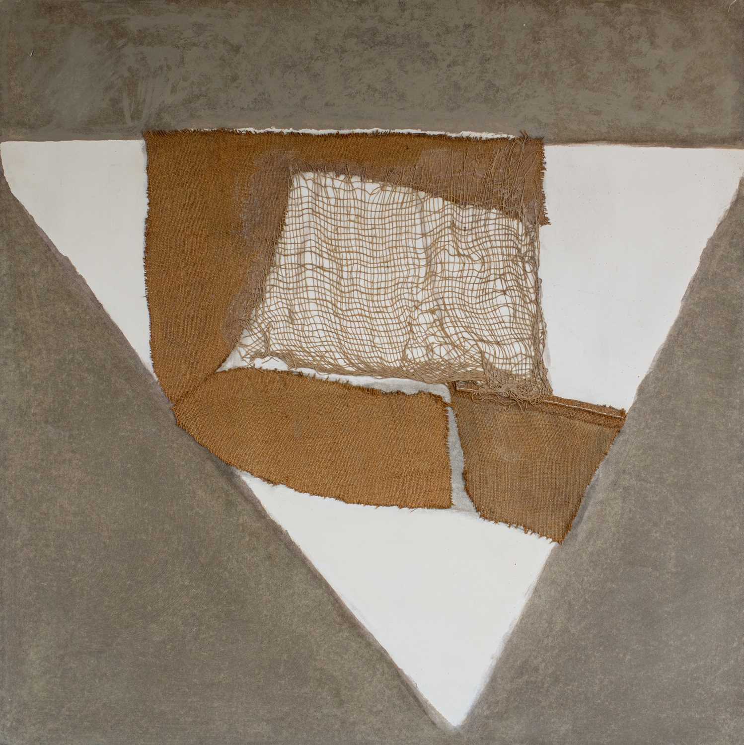 Sandra BLOW (1925-2006) No. Five Indigo Mixed media and collage on board Signed, inscribed and dated