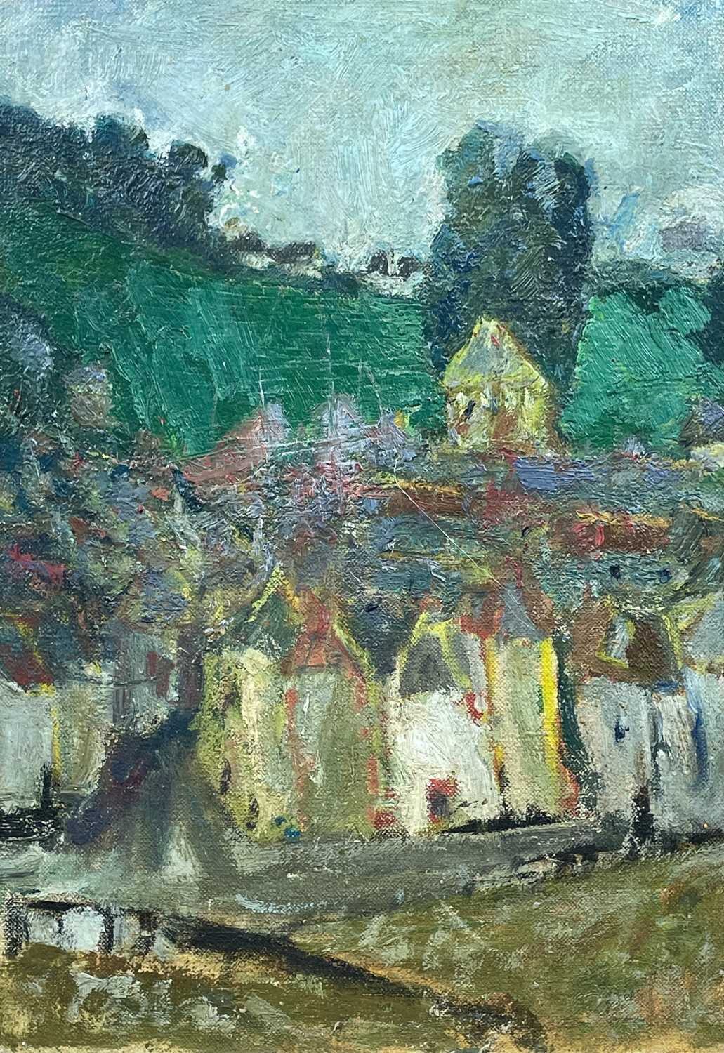 Adrian RYAN (1920-1998) Mousehole Oil on canvas Signed and dated '61 to verso 35 x 25cm - Image 4 of 4