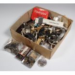 A quantity of watch parts, movements etc