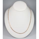 A 9ct yellow gold curb link necklace, 52cm, 5.4 grams