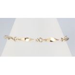 A 9ct yellow gold bracelet 4.6 grams