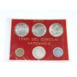 A set of Italian coins I Papi Del Concilio Vaticano II