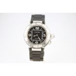 Cartier, a gentleman's steel cased Pasha de Cartier automatic wristwatch with calendar aperture,