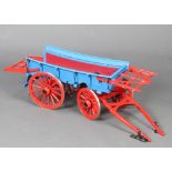 A scratch built wooden model of an Essex wagon 26cm h x 89cm l x 23cm w