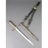 A rare Third Reich Hitler Youth leaders dagger by Horster & Co with original leather hangers