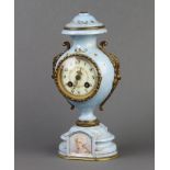 Mougin, a French 19th Century 8 day striking mantel clock, the back plated marked Mougin 108, with