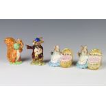 A Royal Albert figure - Hunca Munca 6cm, a Beswick ditto Squirrel Nutkin 9cm, Royal Doulton ditto